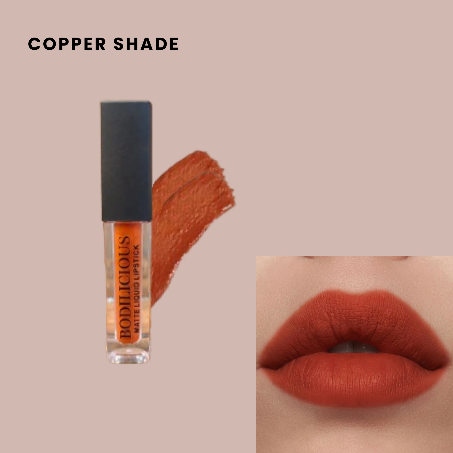 Bodilicious Matt Liquid Lipstick | Delivers A Smooth, Long-Lasting Color For Your Lips | Transfer proof and Waterproof