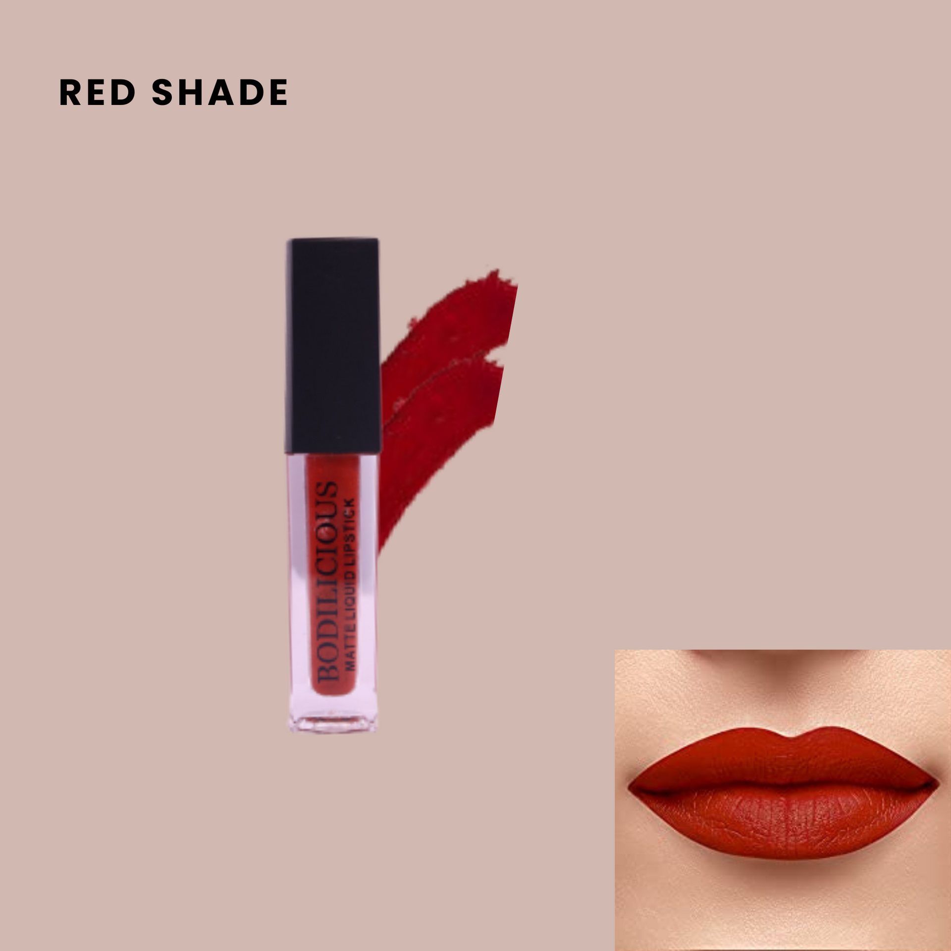 Bodilicious Matt Liquid Lipstick | Delivers A Smooth, Long-Lasting Color For Your Lips | Transfer proof and Waterproof