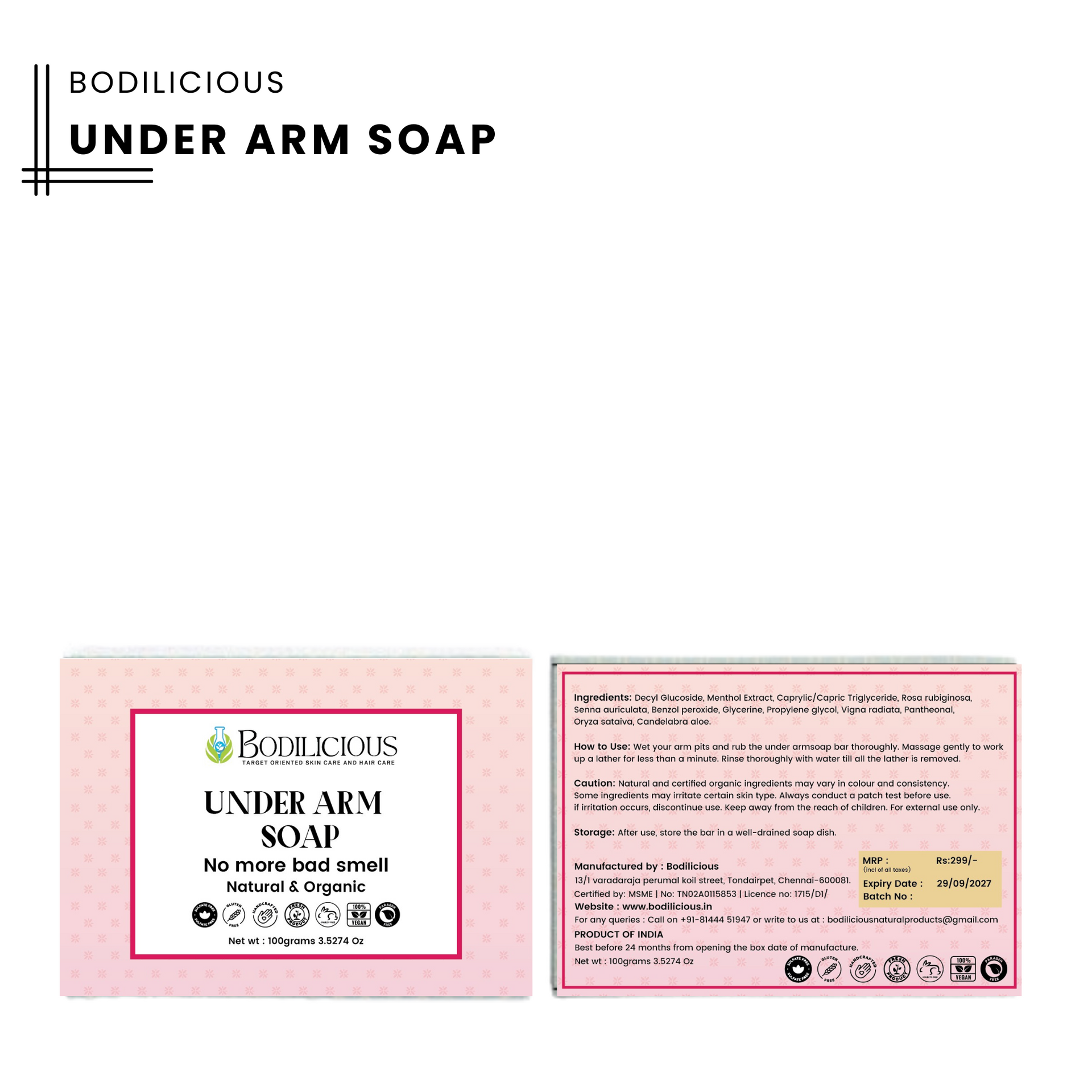 Anti-bacterial Underarm Soap