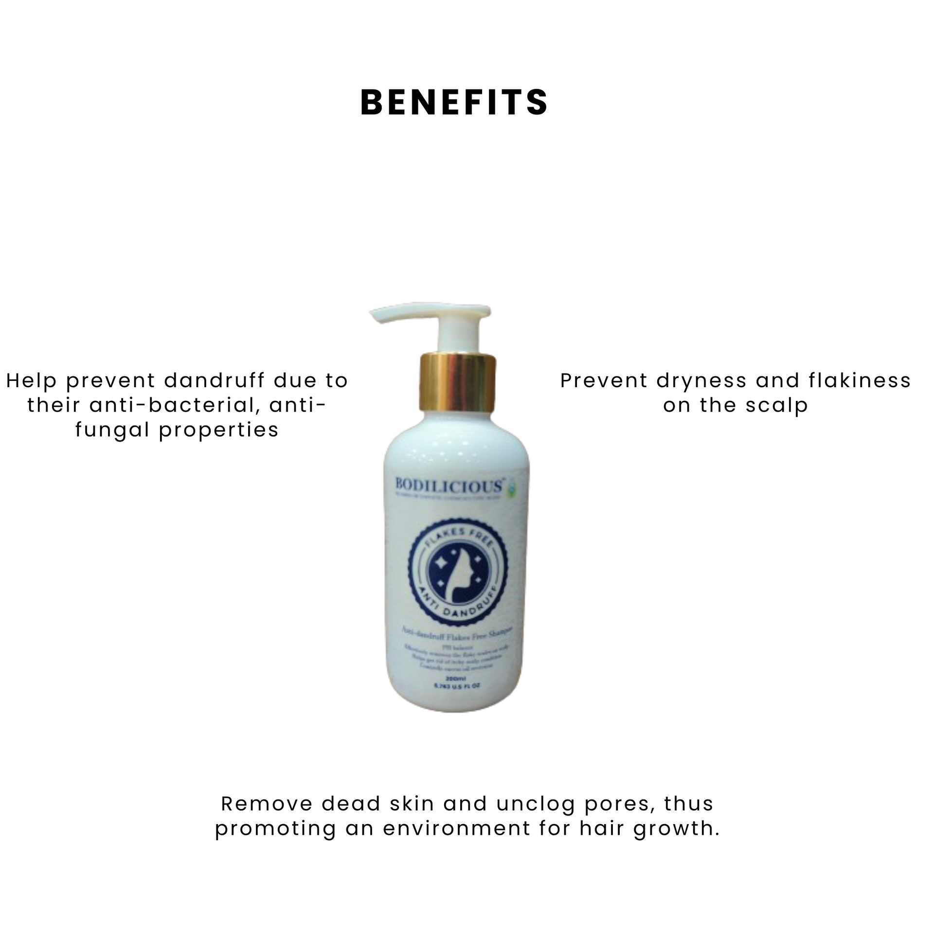 Anti-Dandruff Shampoo |  Prevent Dryness And Flakiness On The Scalp |  Promotes Hair Growth