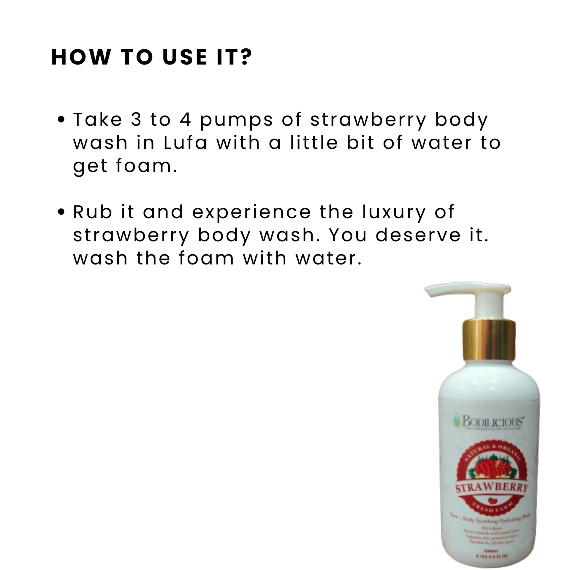 Strawberry face annd Body wash