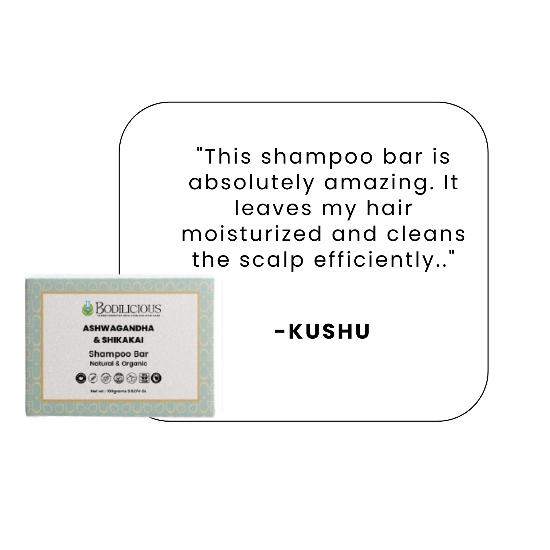 Ashwagandha and Shikakai Anti-dandruff Shampoo bar