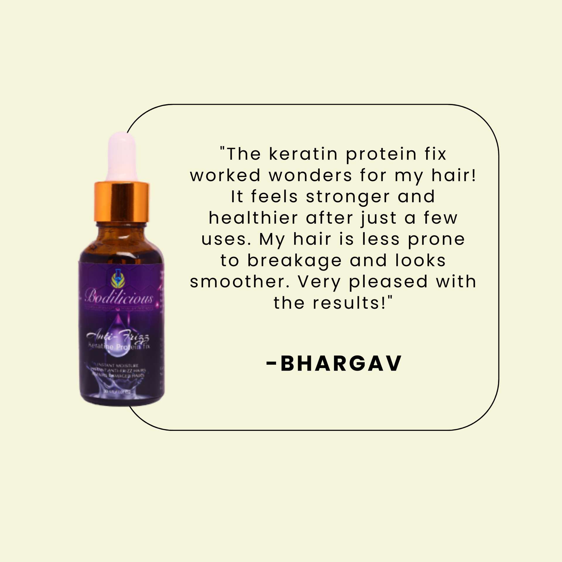 Keratine protein fix for damaged hair