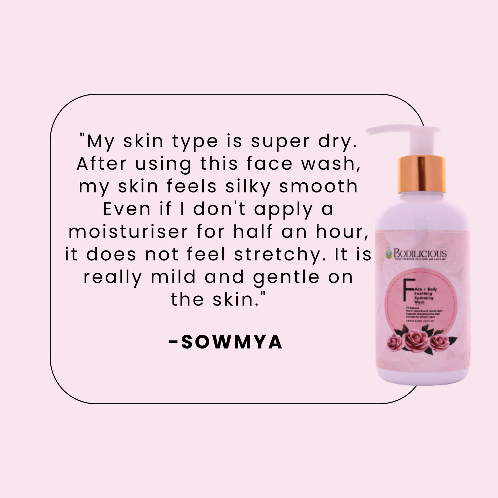 Bodilicious Rose Face and Body Wash | Infuses  Radiance and Refreshment Into Your Skin.