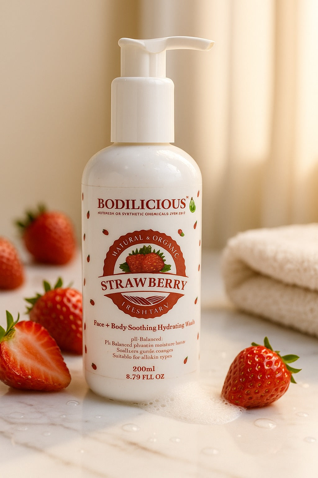 Strawberry face & body wash