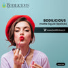 Bodilicious Tranfer-Proof Red Matt Lipstick | Ensures Long-Lasting, Vibrant Color Without Smudging | Lasts Up to 12hrs